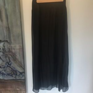 M Made in Italy SILK Maxi Skirt Size S